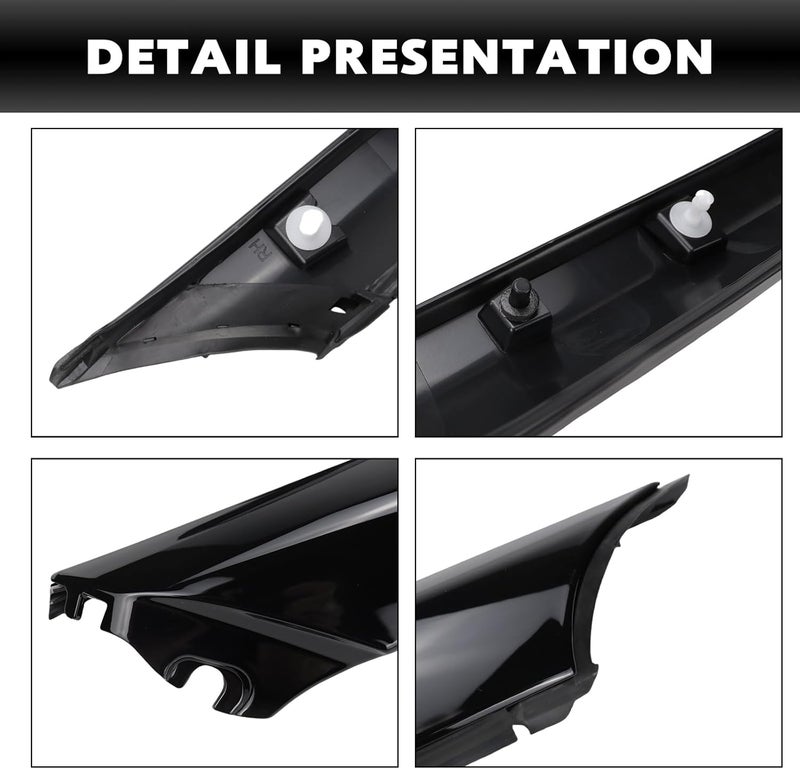 USTAR Windshield A Pillar Trim Molding Fit for Nissan Maxima 2016-2021 Replace 76837-9DD0A 768379DD0A Fit Front Left Driver Side - Image 5